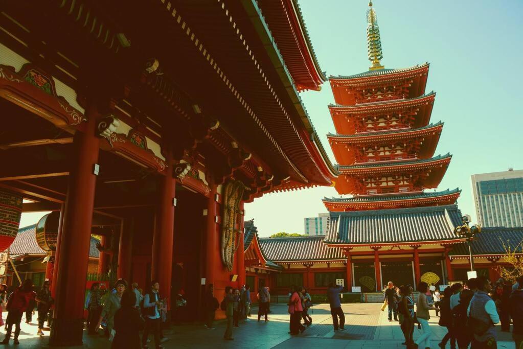 401 Oshiage Sta 3mins Walk! Wi-fi Elevator 4pax Lägenhet Tokyo prefektur